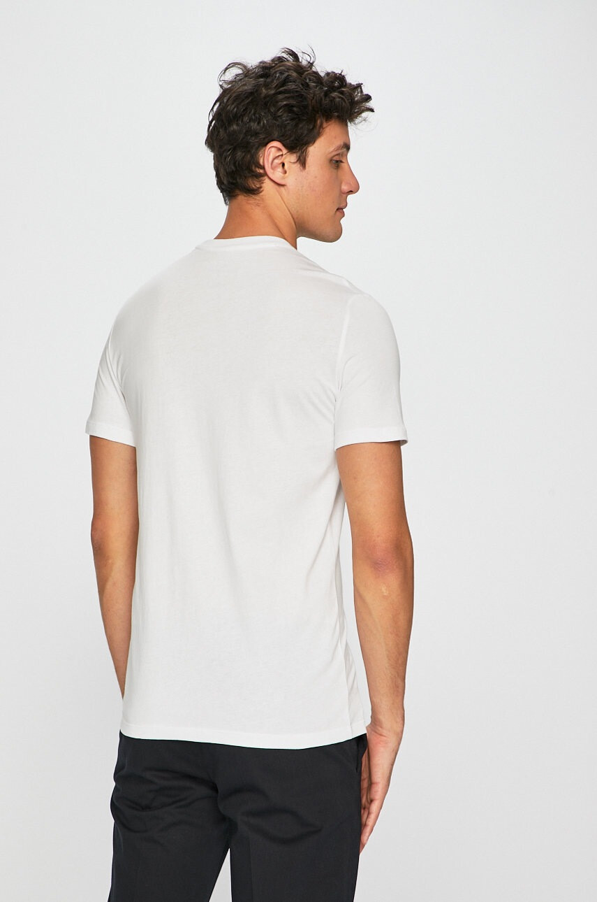Armani Exchange Тениска в бяло с принт - Pepit.bg
