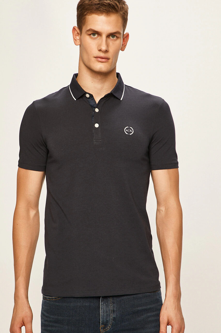 Armani Exchange Тениска с яка - Pepit.bg