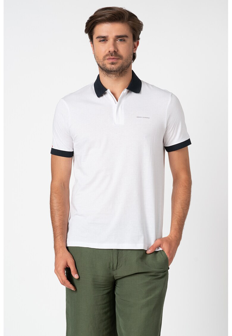 Armani Exchange Тениска с яка - Pepit.bg