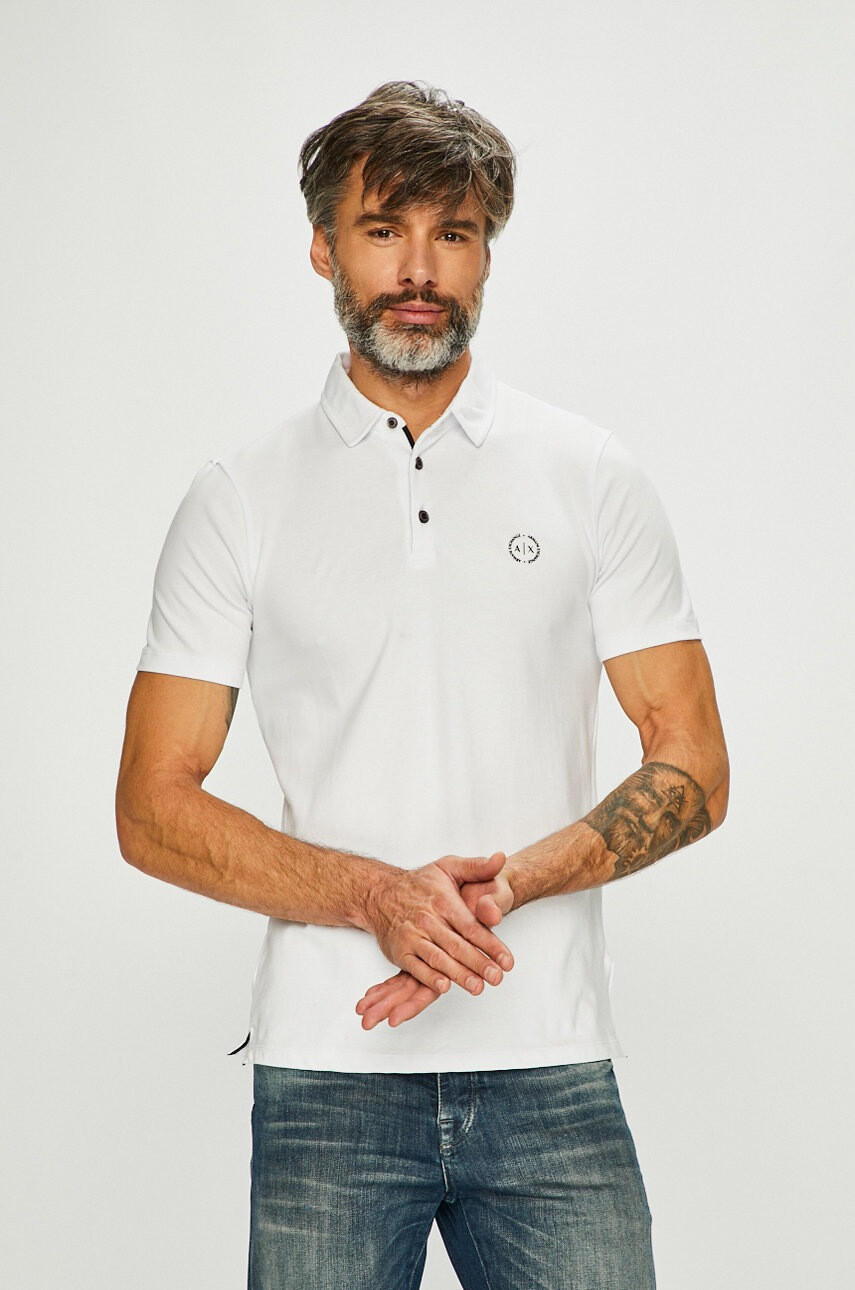 Armani Exchange Тениска с яка - Pepit.bg