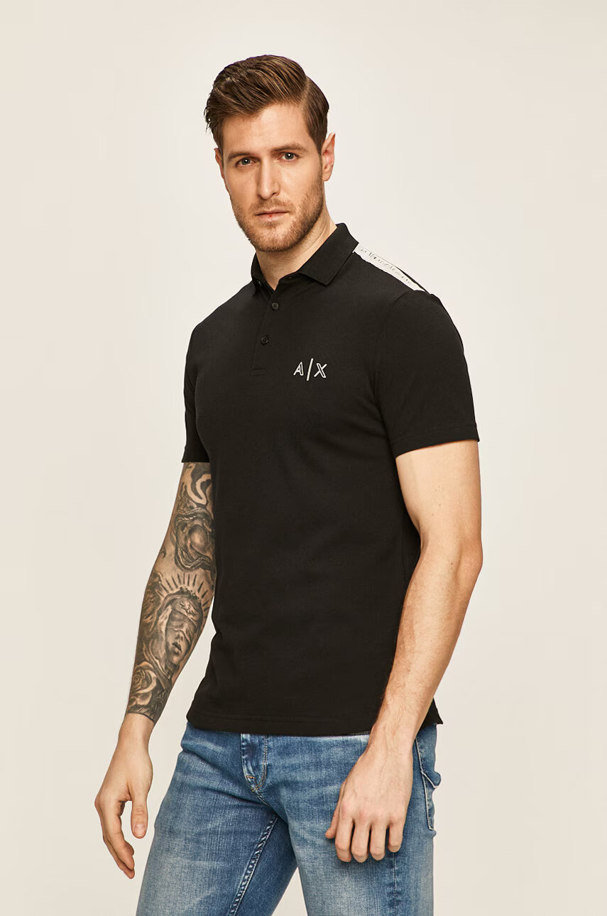 Armani Exchange Тениска с яка - Pepit.bg