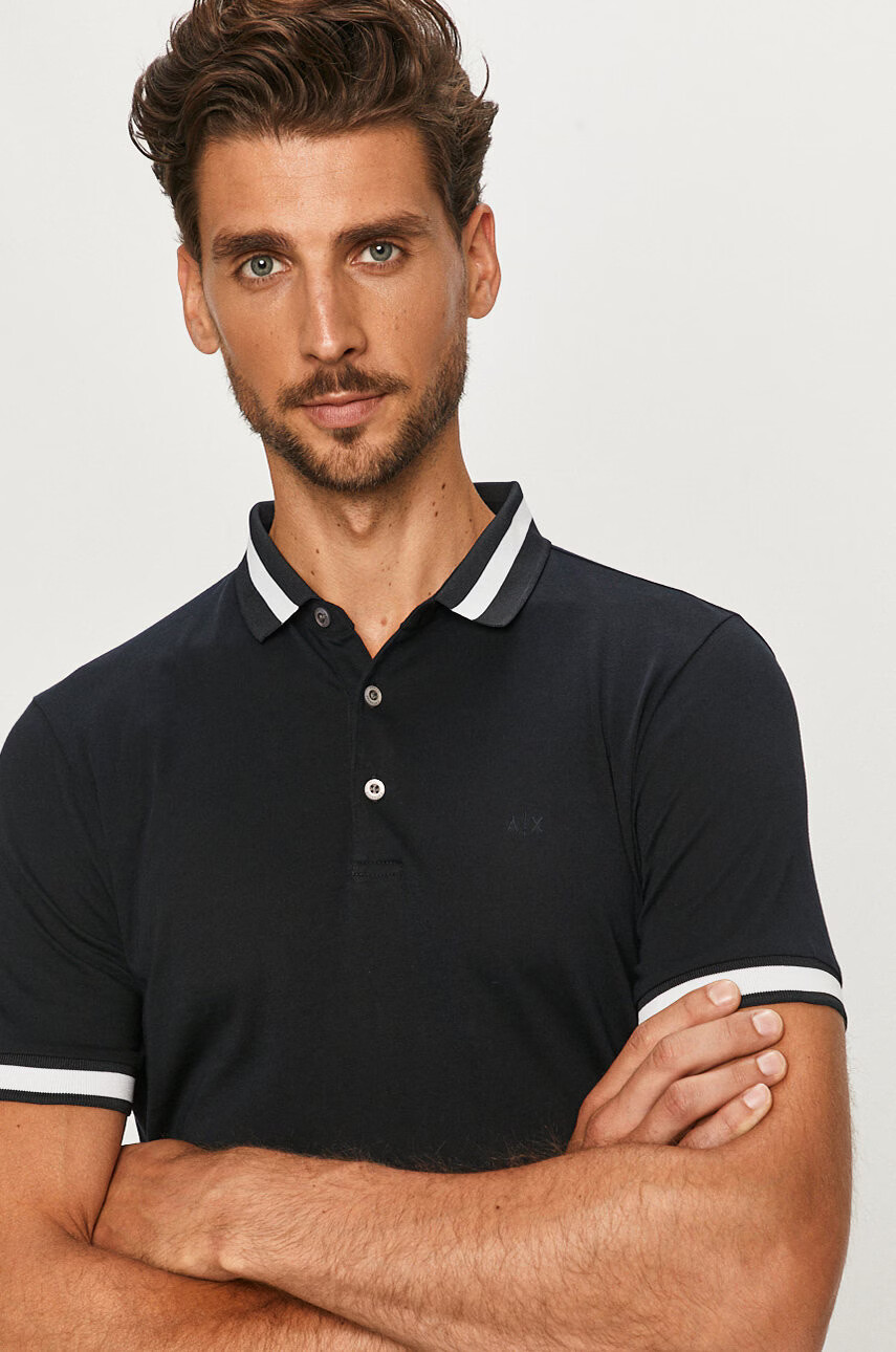 Armani Exchange Тениска с яка - Pepit.bg