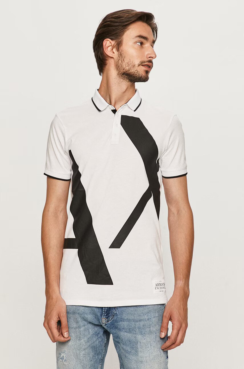 Armani Exchange Тениска с яка - Pepit.bg