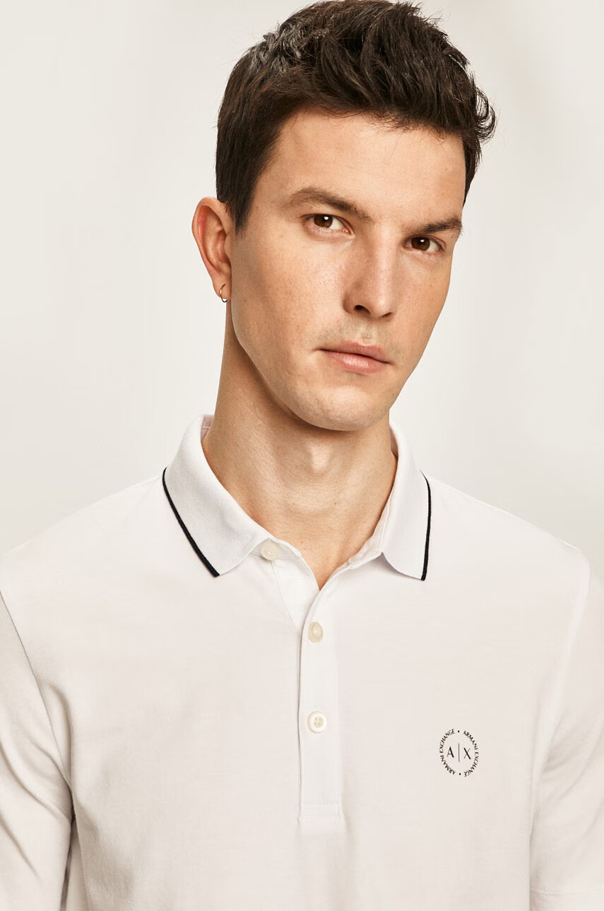 Armani Exchange Тениска с яка - Pepit.bg