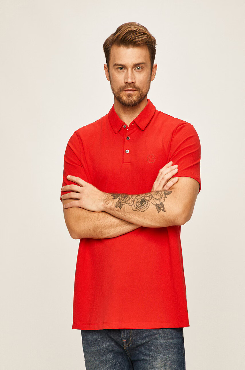 Armani Exchange Тениска с яка - Pepit.bg