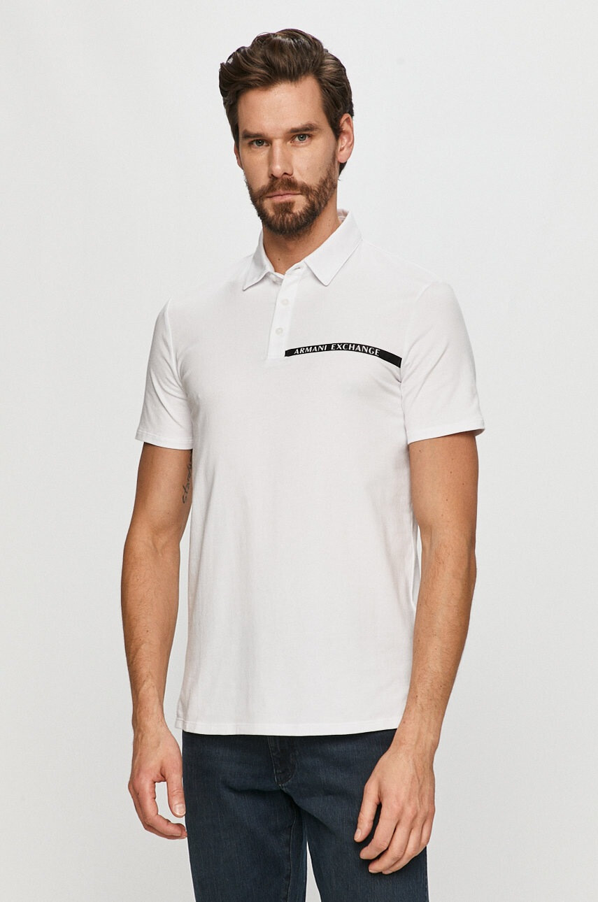 Armani Exchange Тениска с яка - Pepit.bg