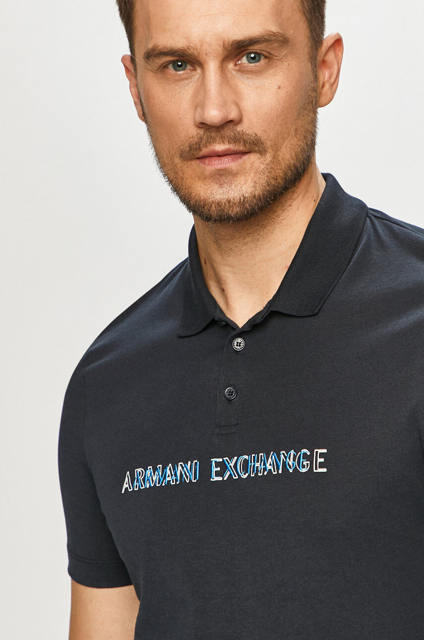 Armani Exchange Тениска с яка - Pepit.bg