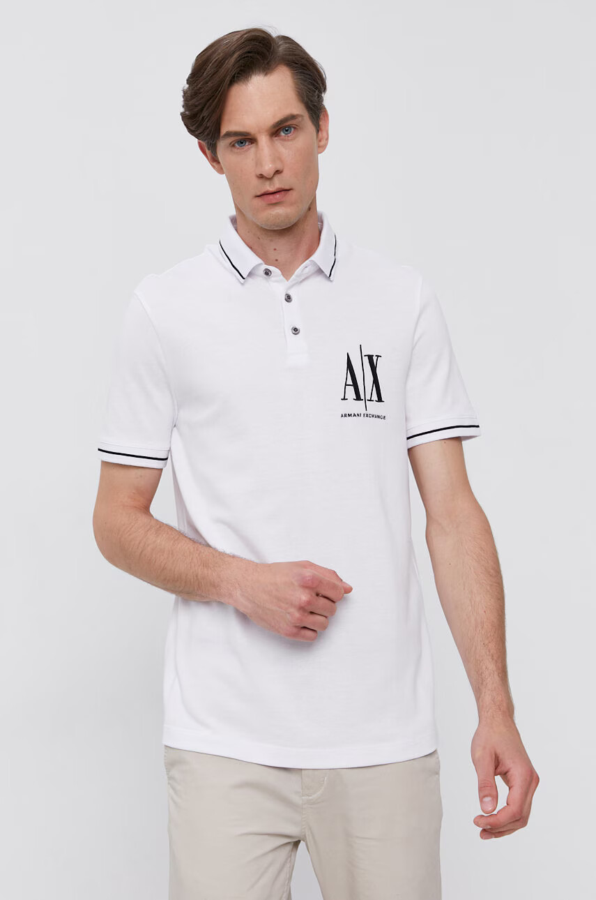 Armani Exchange Тениска с яка - Pepit.bg