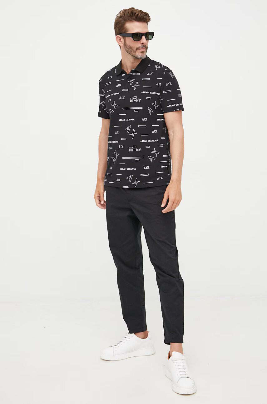 Armani Exchange Тениска с яка - Pepit.bg