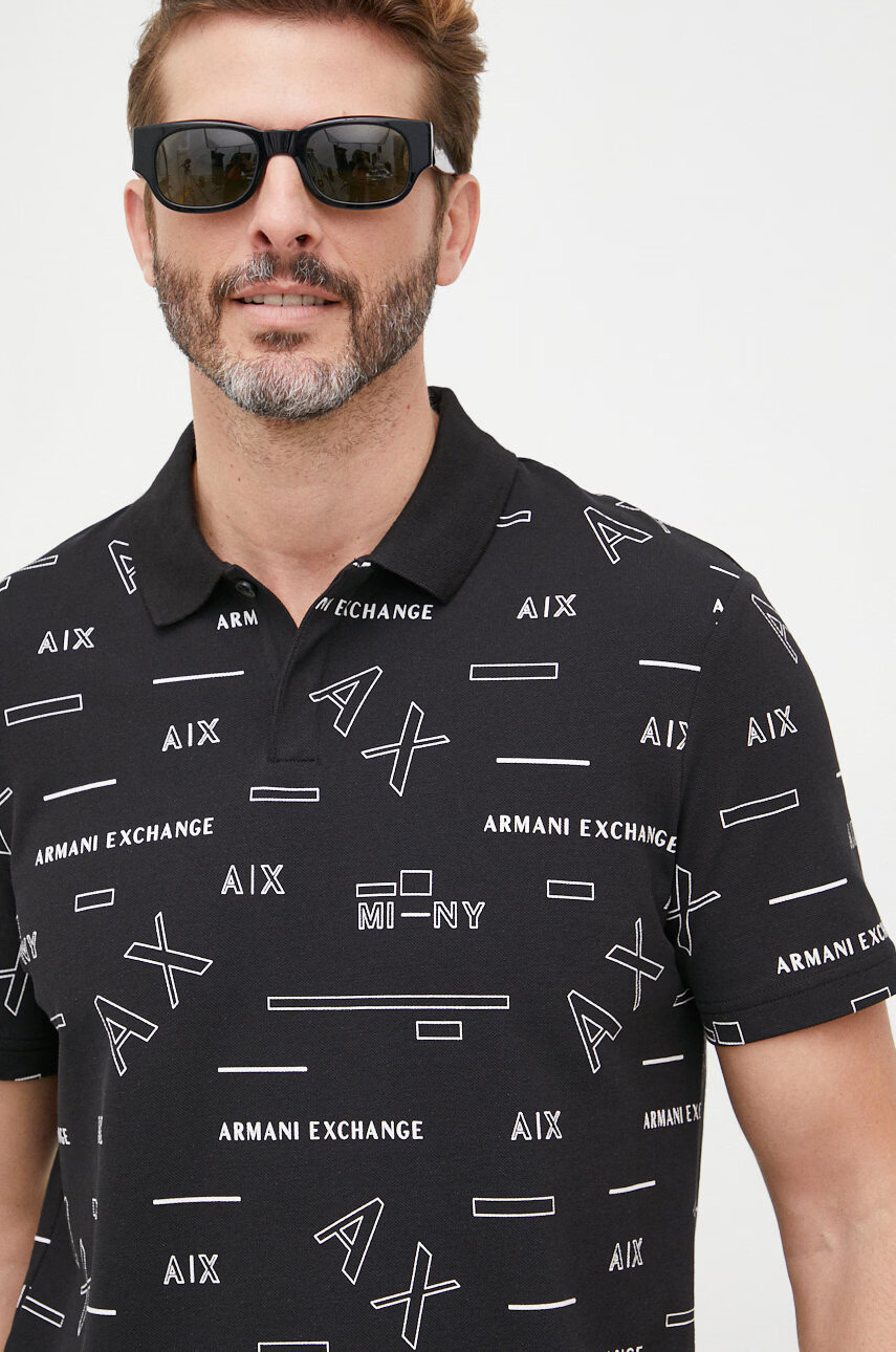 Armani Exchange Тениска с яка - Pepit.bg