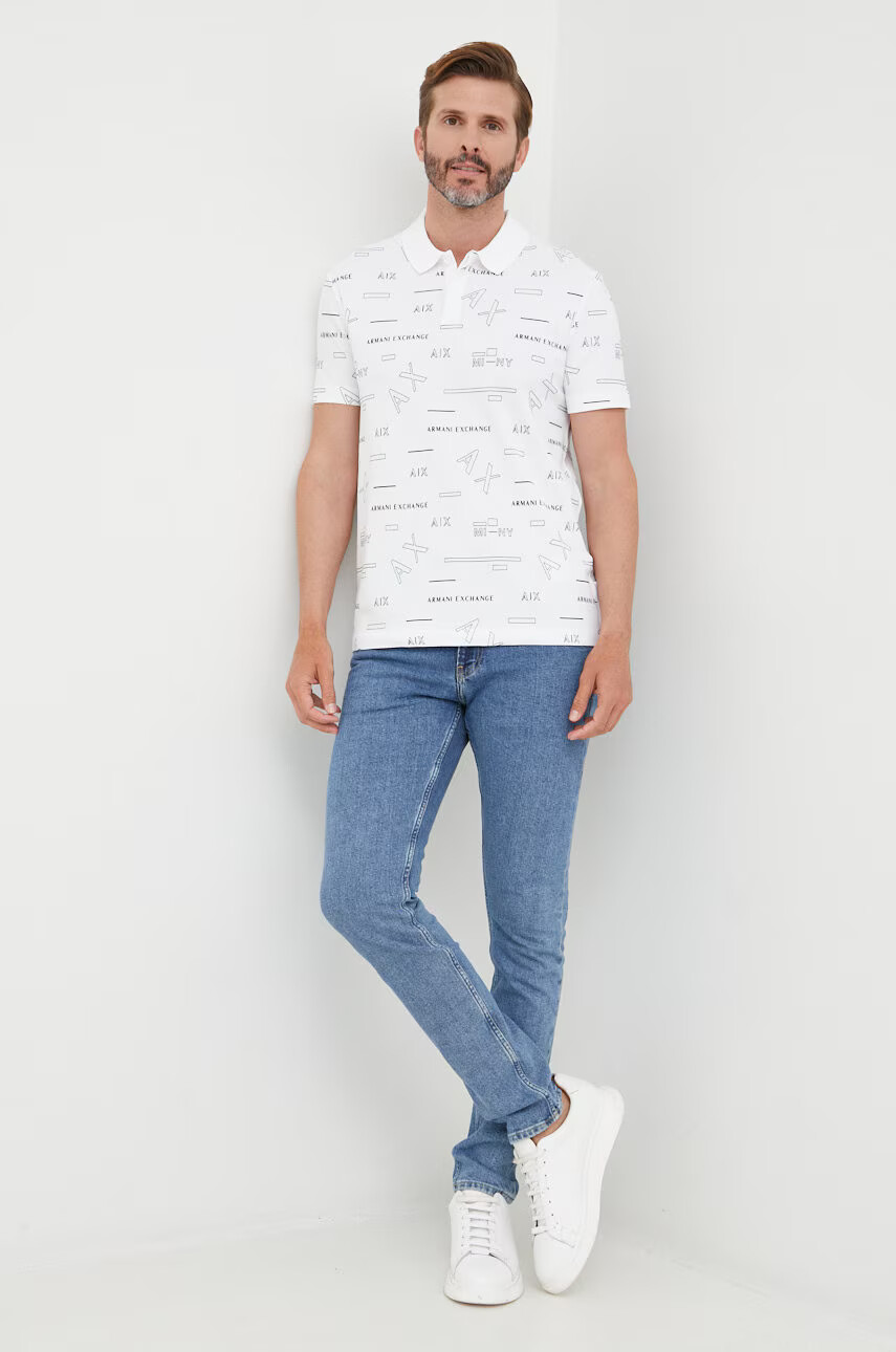 Armani Exchange Тениска с яка - Pepit.bg