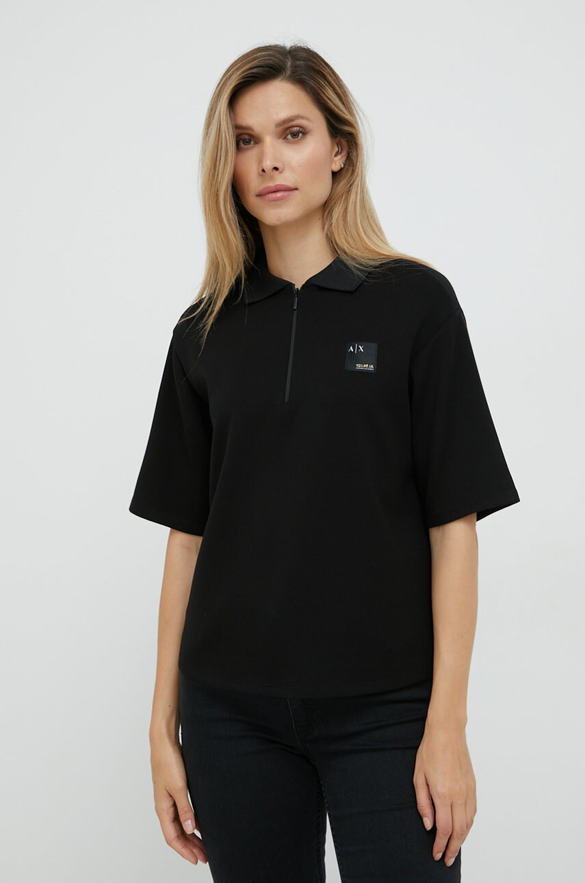 Armani Exchange Тениска с яка - Pepit.bg