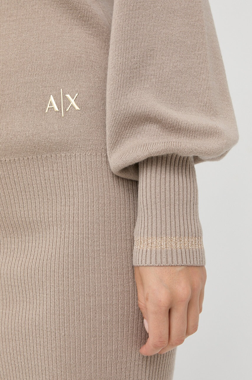 Armani Exchange Вълнена рокля - Pepit.bg