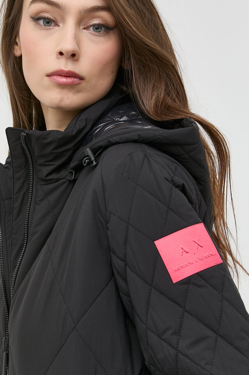 Armani Exchange Яке в черно със зимна изолация - Pepit.bg