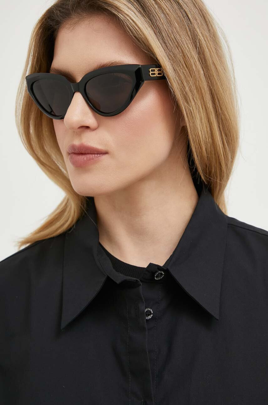 Balenciaga Слънчеви очила BB0270S в черно - Pepit.bg