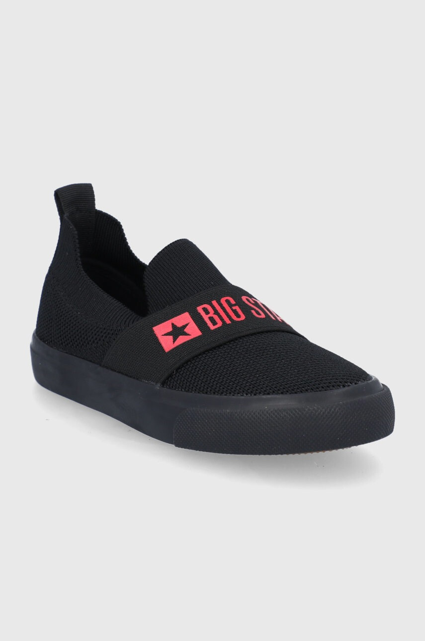 Big Star Детски ниски кецове в черно - Pepit.bg