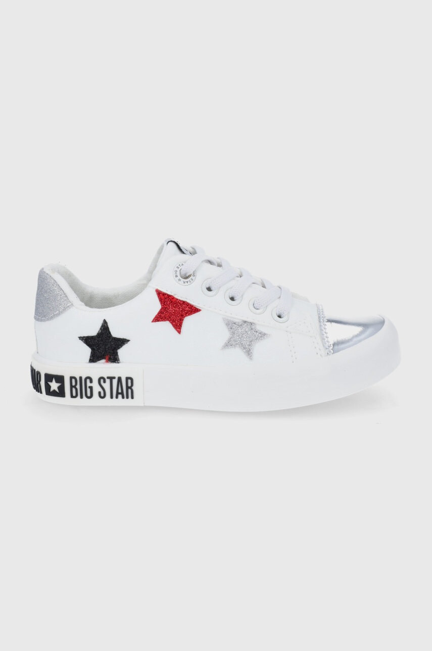 Big Star Детски високи кецове в бяло - Pepit.bg