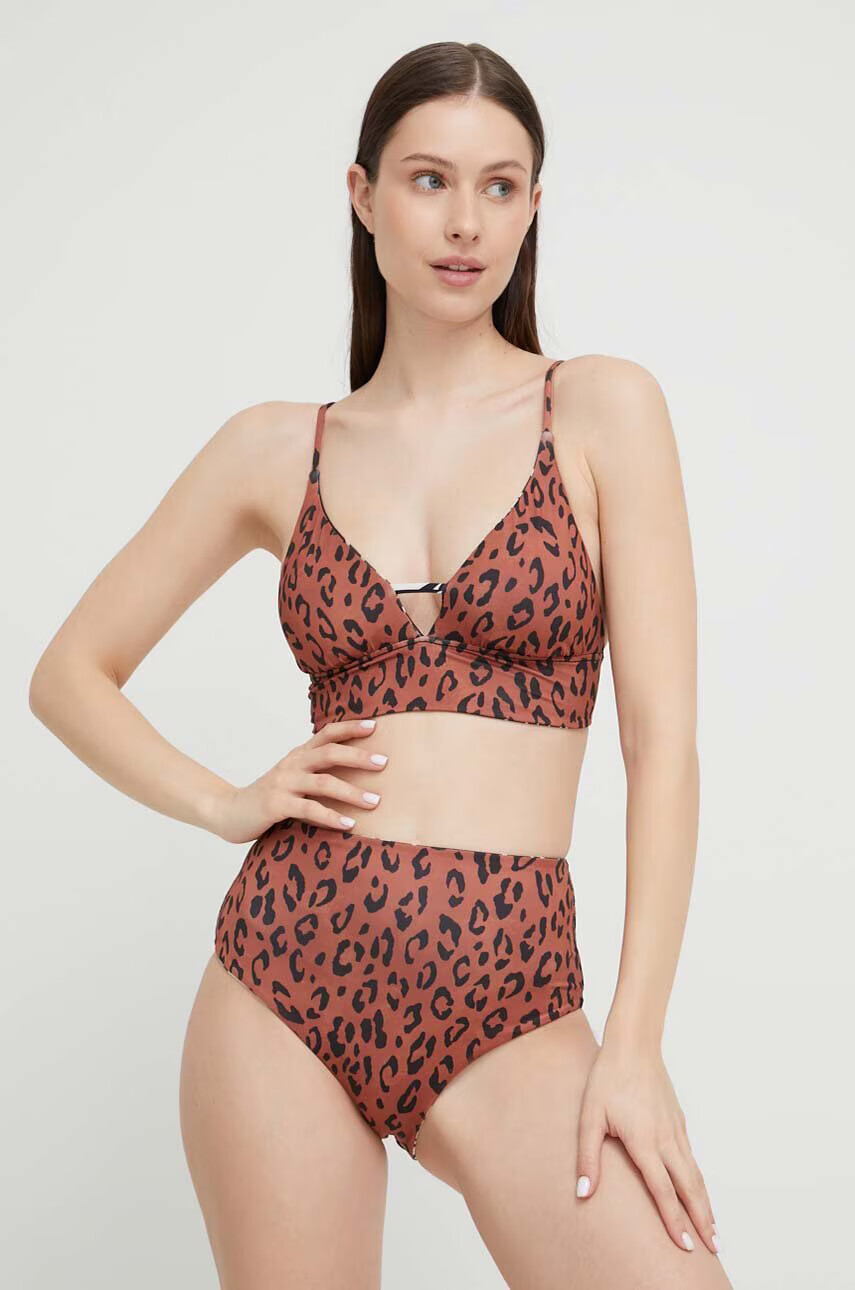 Billabong Горнище на бански с две лица в черно с леко подплатена чашка - Pepit.bg