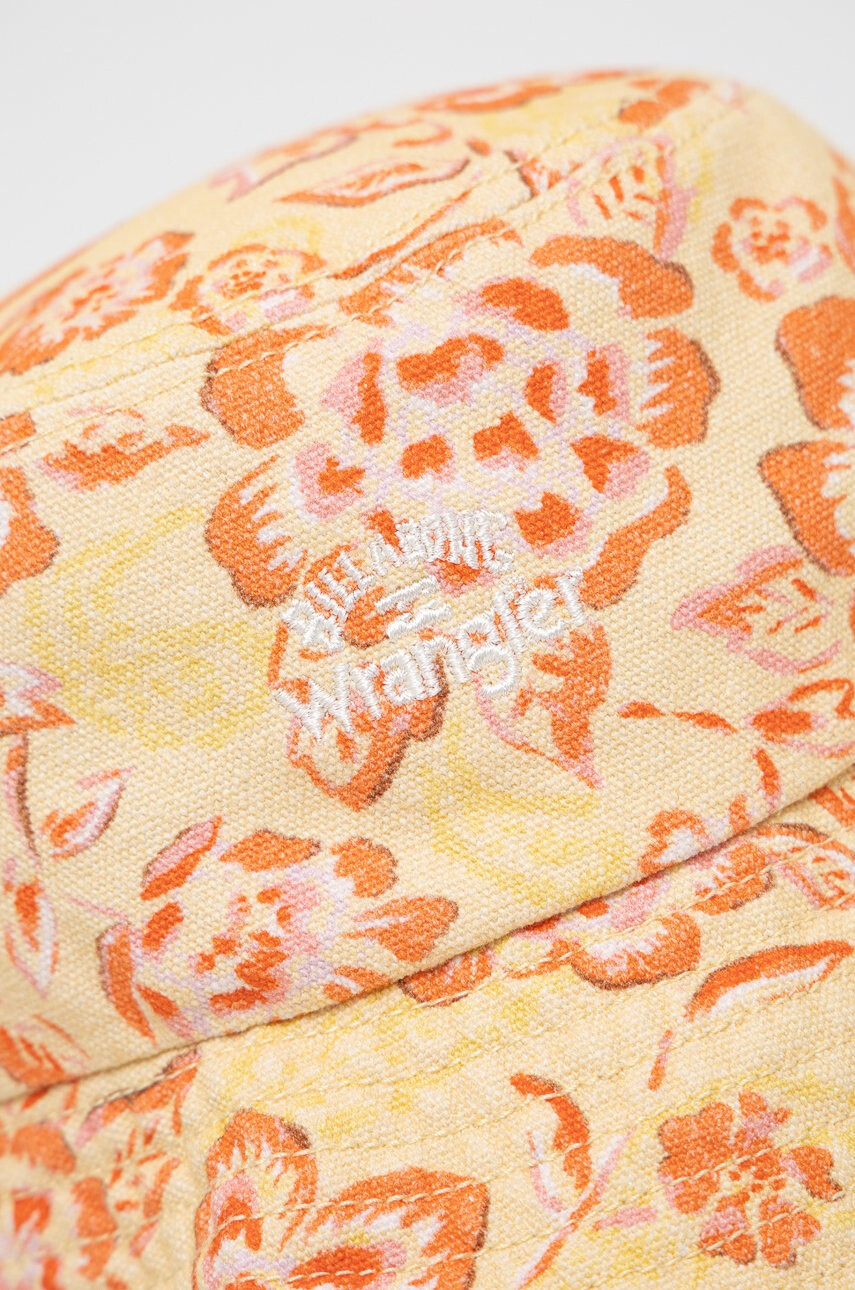 Billabong Памучна капела X Wrangler в жълто от памук - Pepit.bg