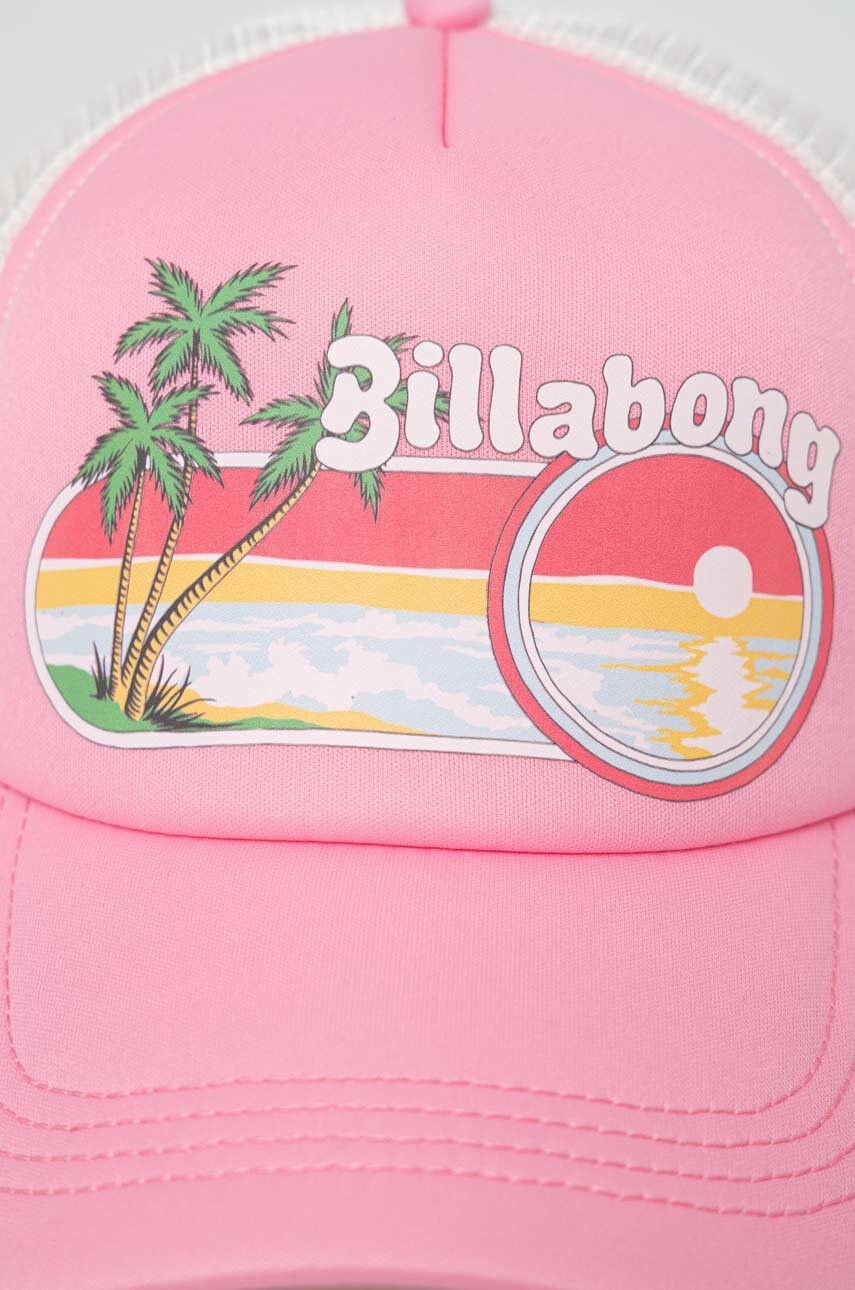 Billabong Шапка с козирка в розово с принт - Pepit.bg