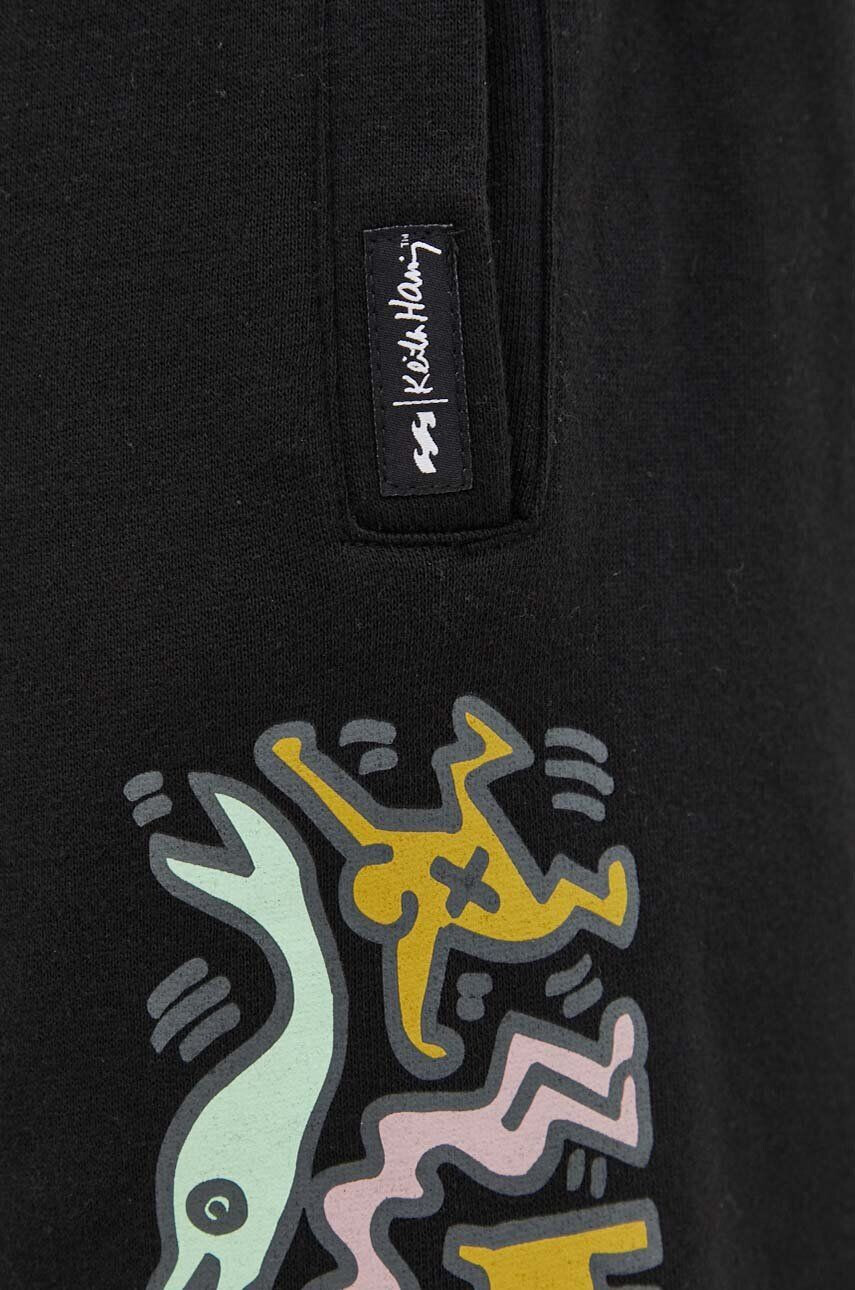 Billabong Спортен панталон x Keith Haring в черно с принт - Pepit.bg