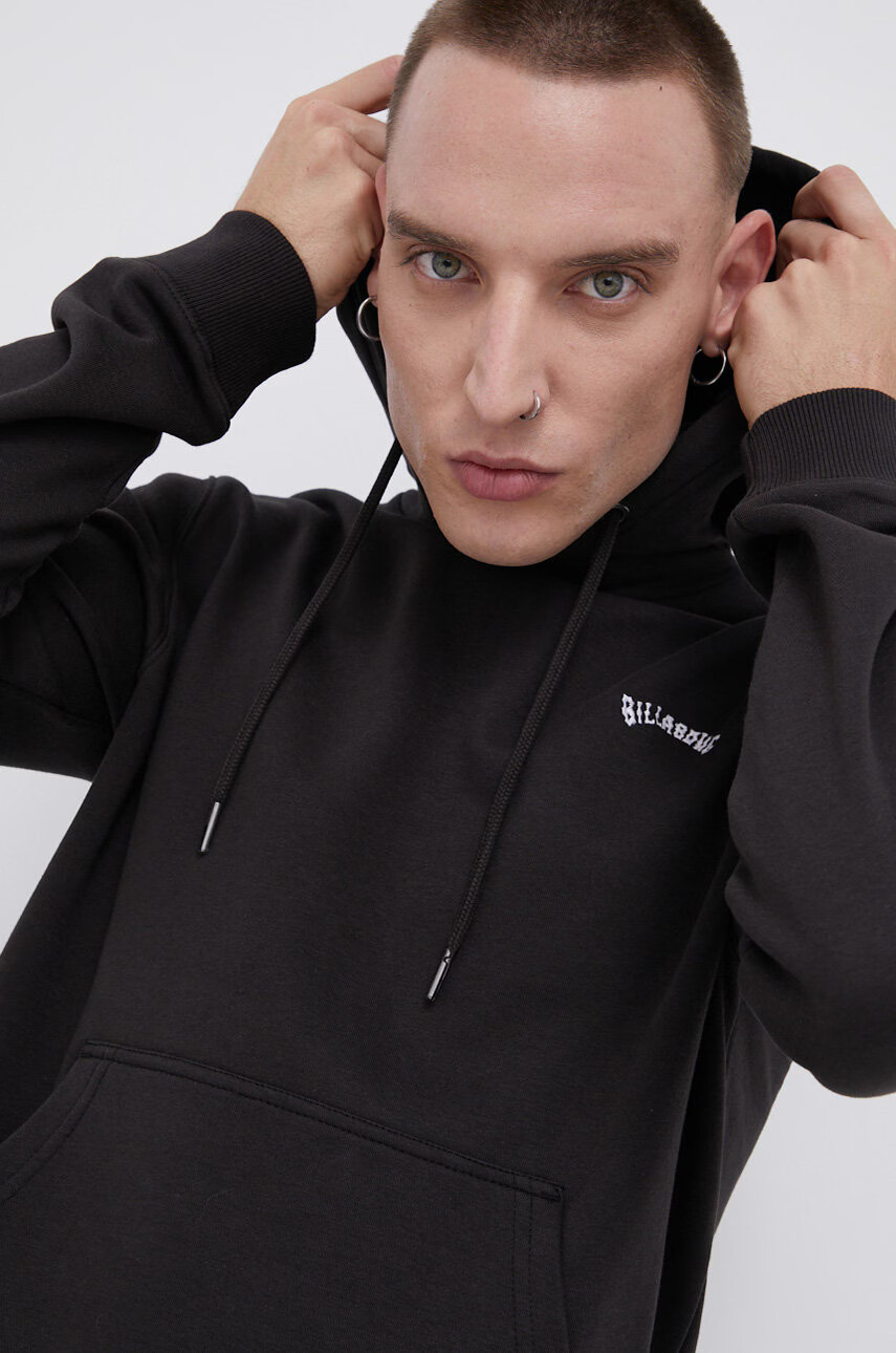 Billabong Суичър мъжки в черно с апликация - Pepit.bg