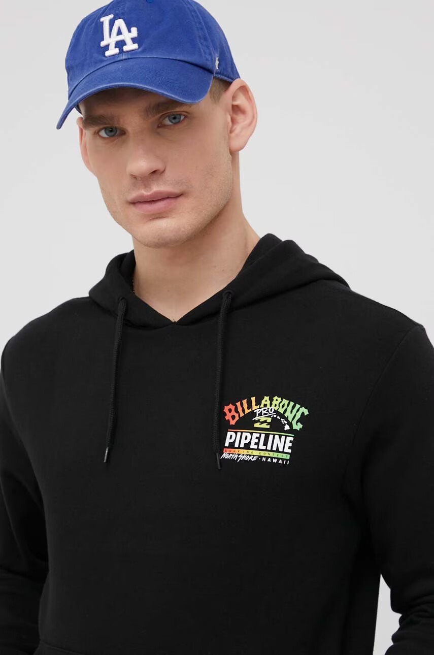 Billabong Суичър мъжка в черно с принт - Pepit.bg