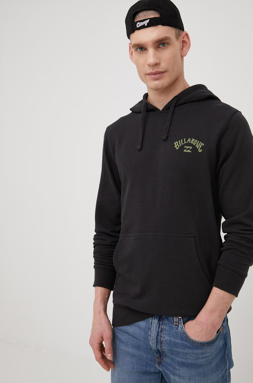 Billabong Суичър мъжка в черно с принт - Pepit.bg