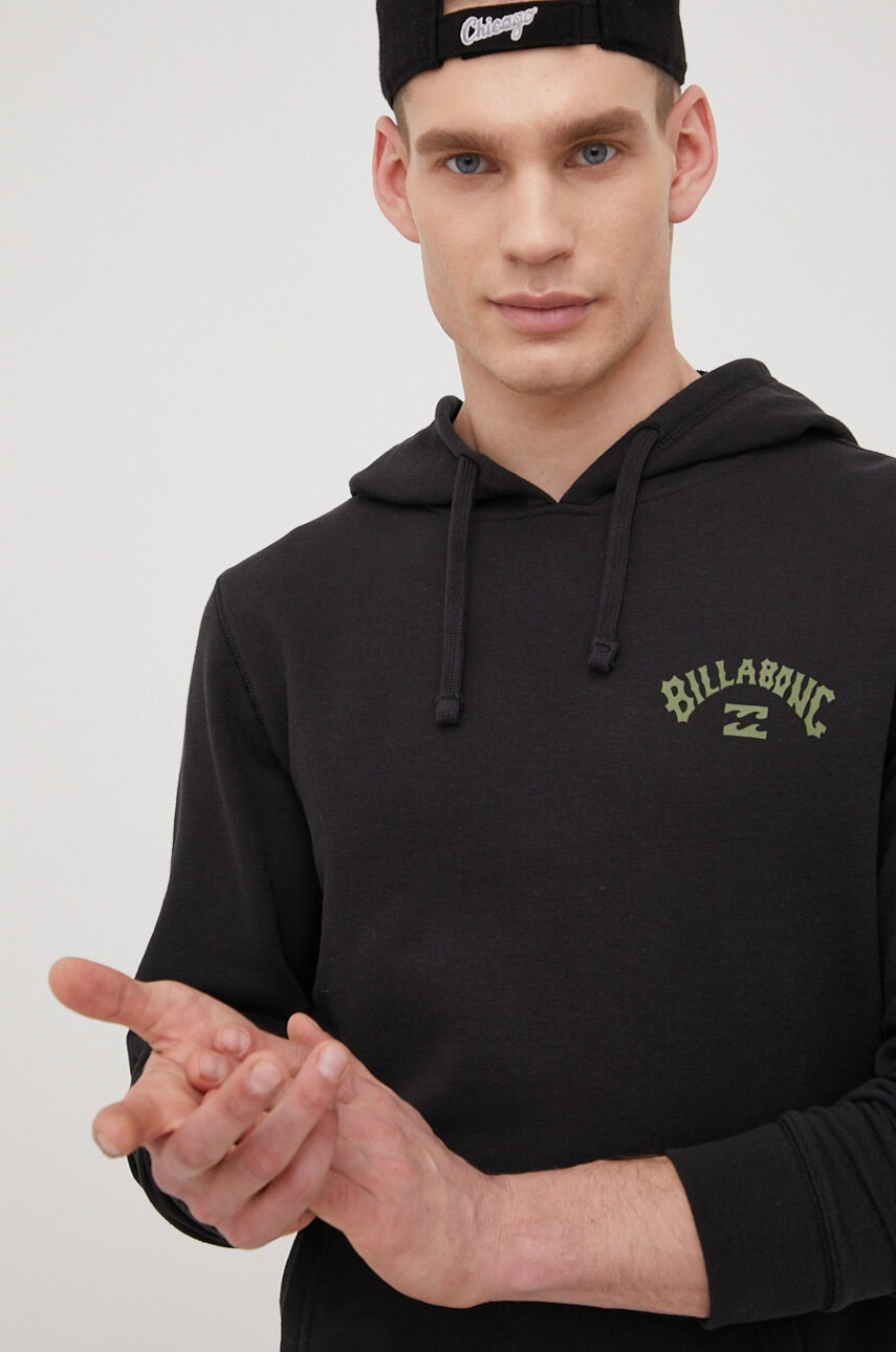 Billabong Суичър мъжка в черно с принт - Pepit.bg