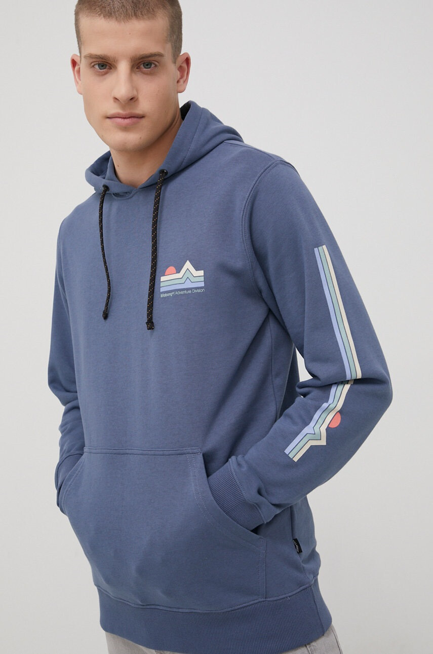Billabong Суичър мъжка в лилаво с принт - Pepit.bg