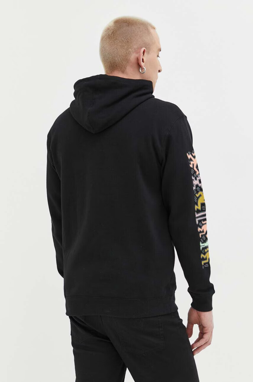 Billabong Суичър x Keith Haring в черно с качулка с принт - Pepit.bg