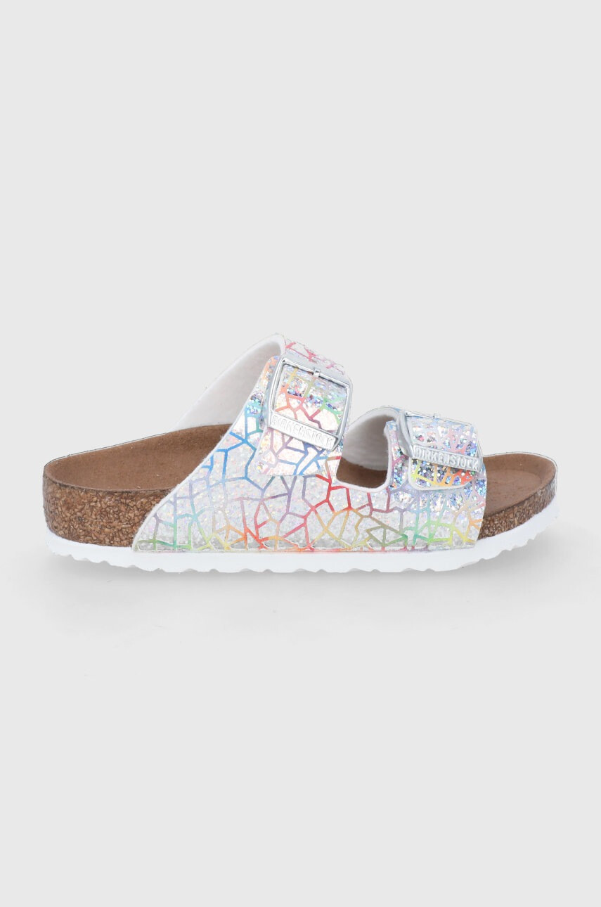 Birkenstock Детски чехли в сребристо - Pepit.bg