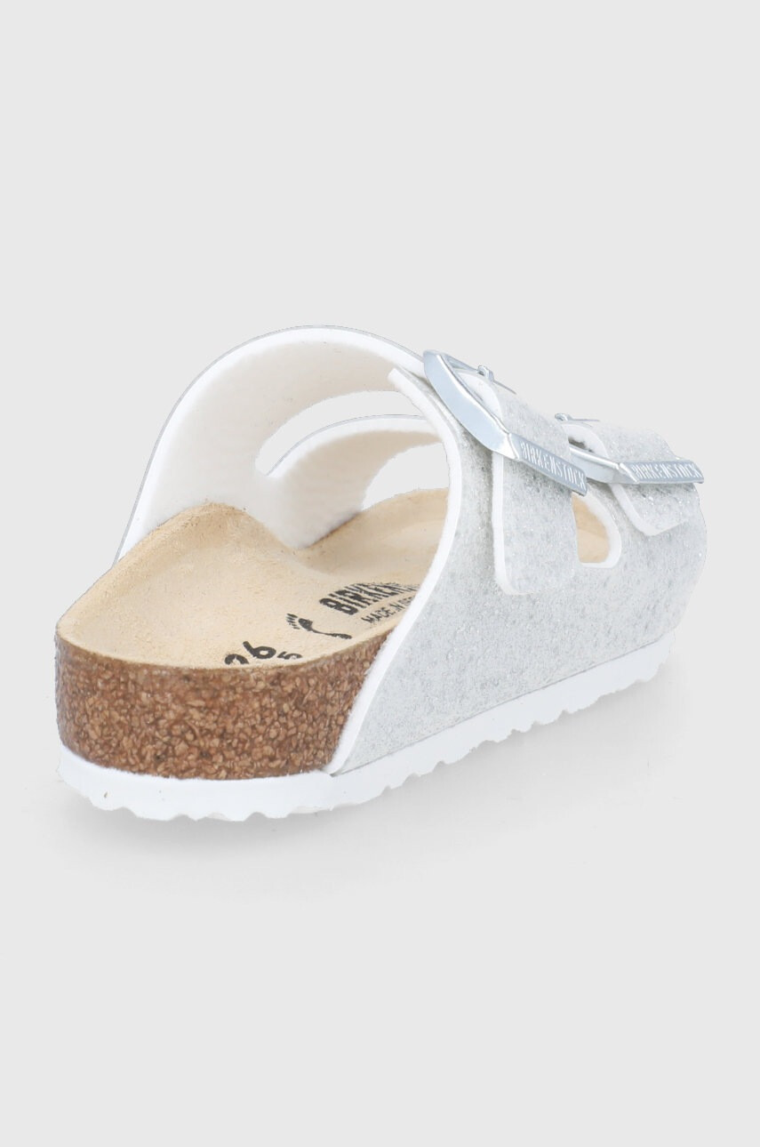 Birkenstock Детски чехли в сребристо - Pepit.bg