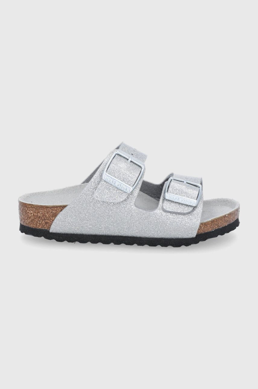 Birkenstock Детски чехли в сребристо - Pepit.bg