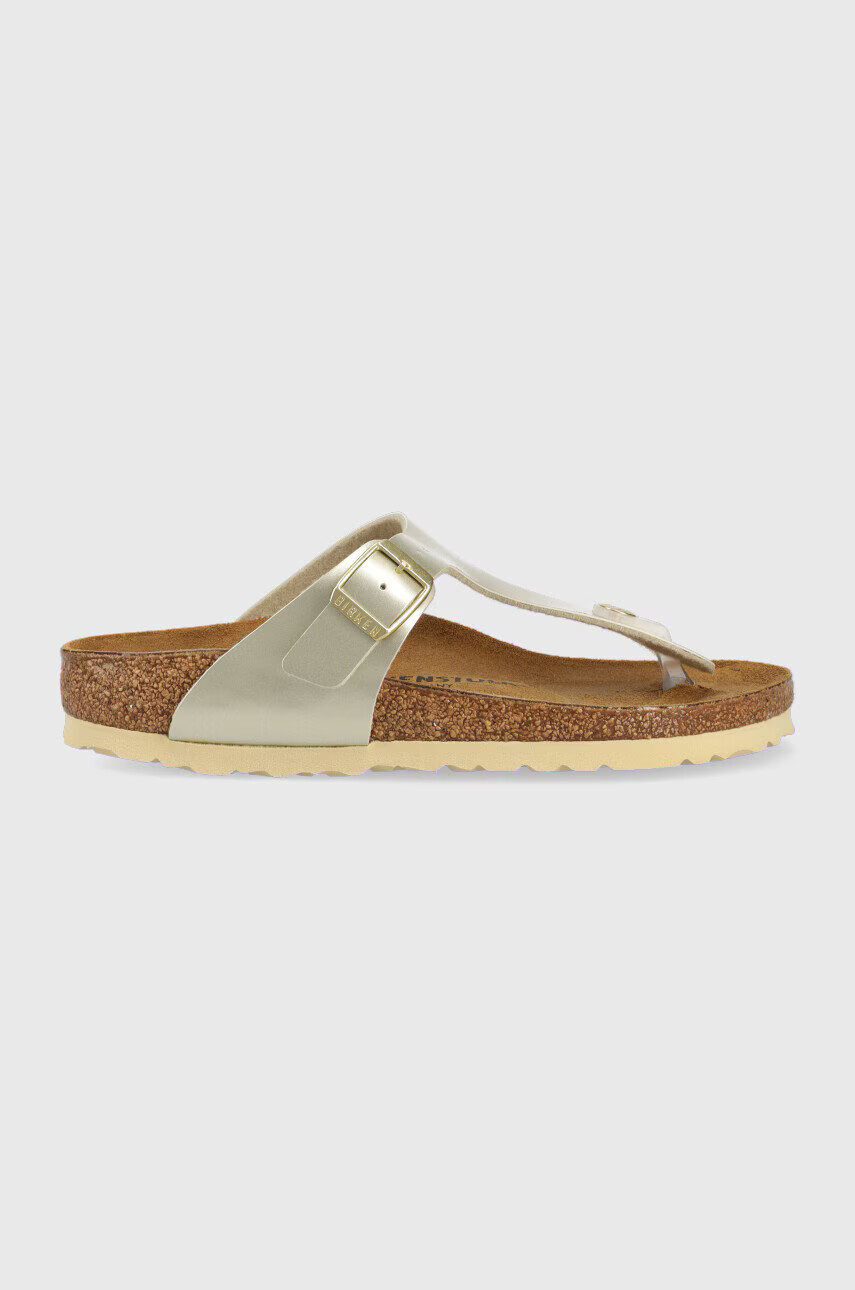 Birkenstock Детски джапанки в златисто - Pepit.bg