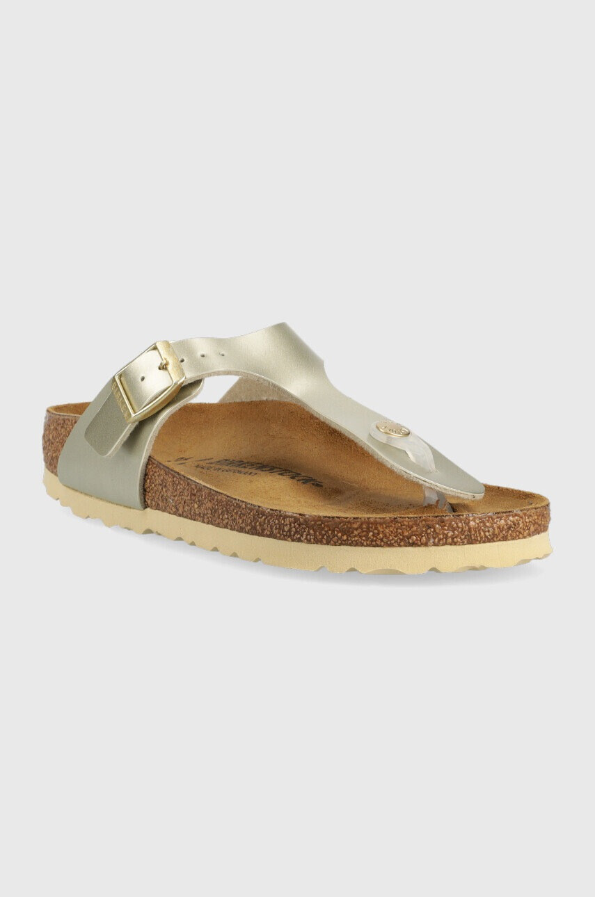 Birkenstock Детски джапанки в златисто - Pepit.bg