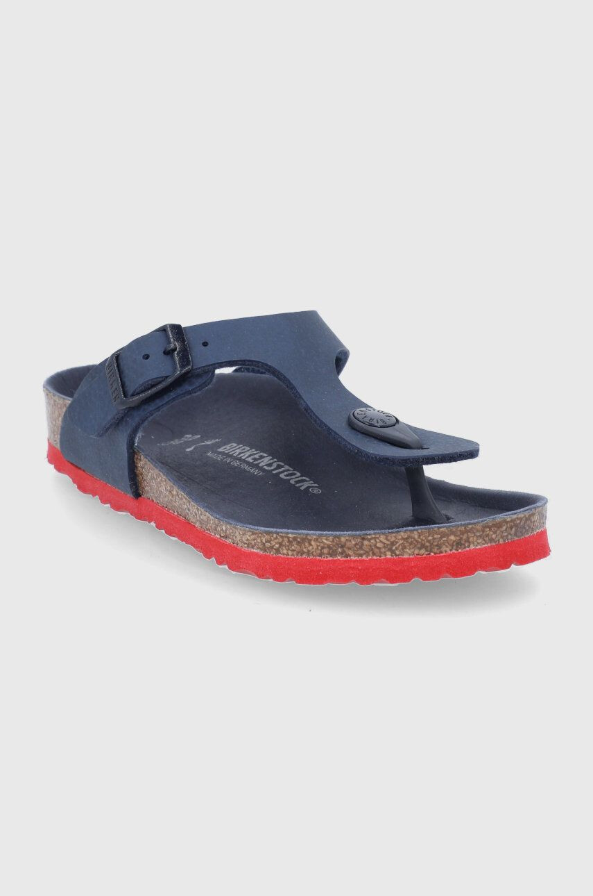 Birkenstock Детски джапанки в тъмносиньо - Pepit.bg