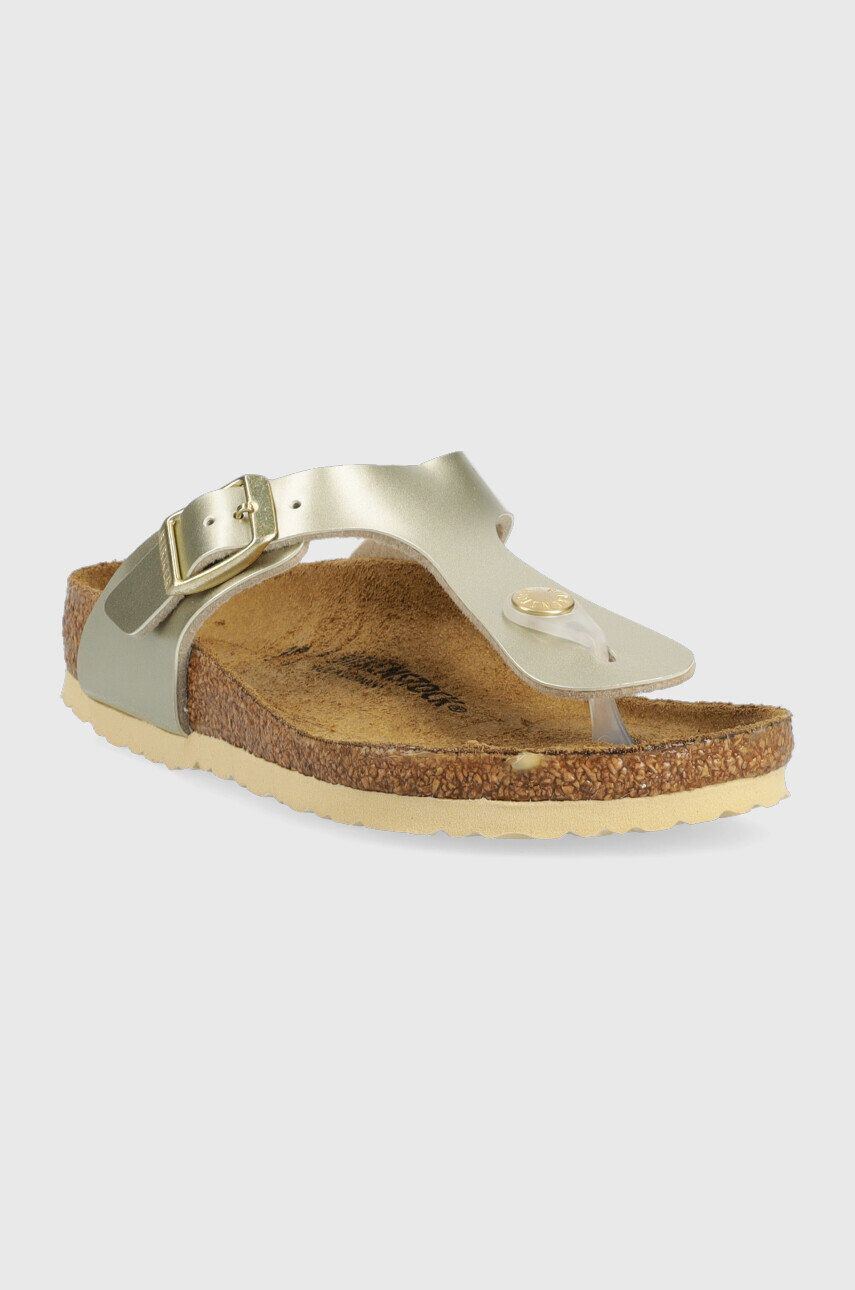 Birkenstock Детски джапанки Gizeh в златисто - Pepit.bg