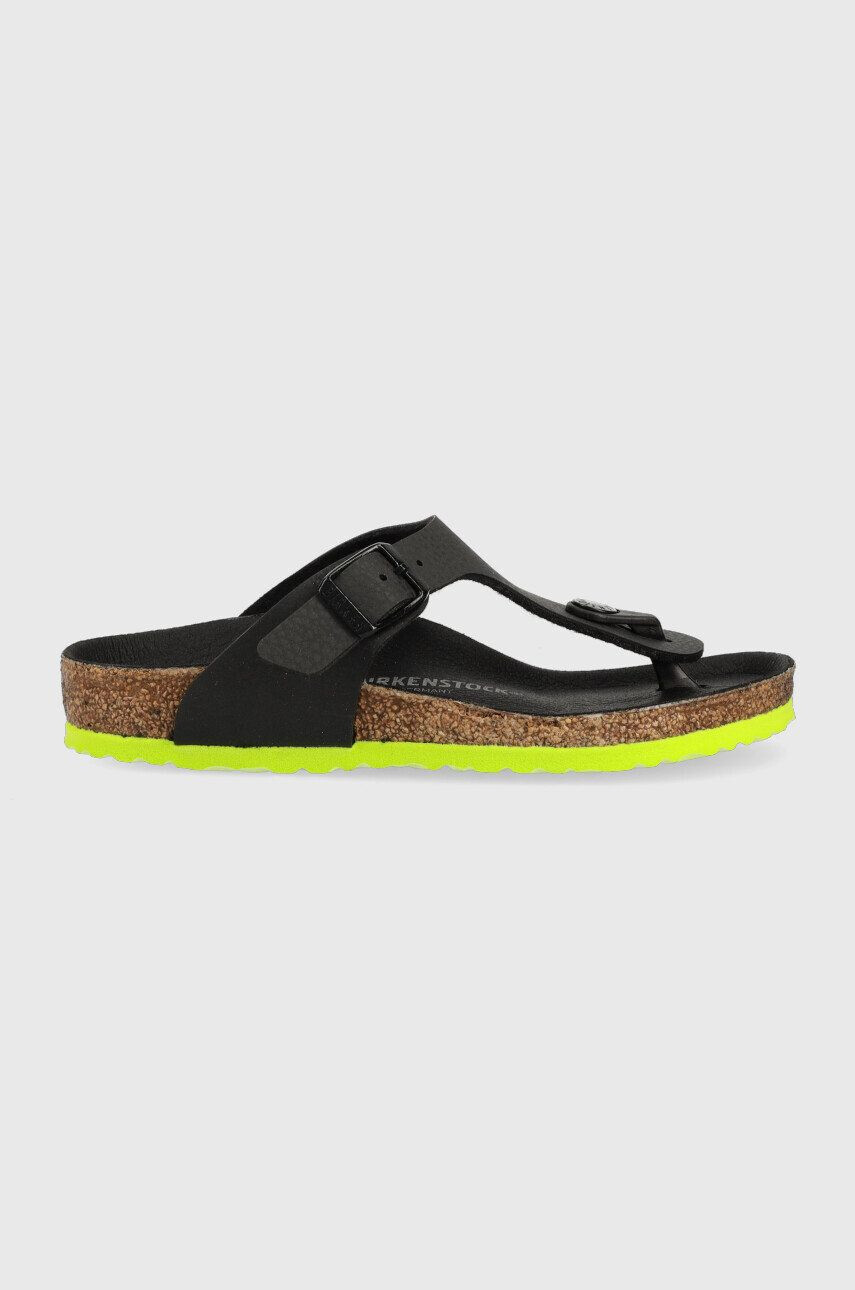 Birkenstock Детски джапанки Gizeh в черно - Pepit.bg