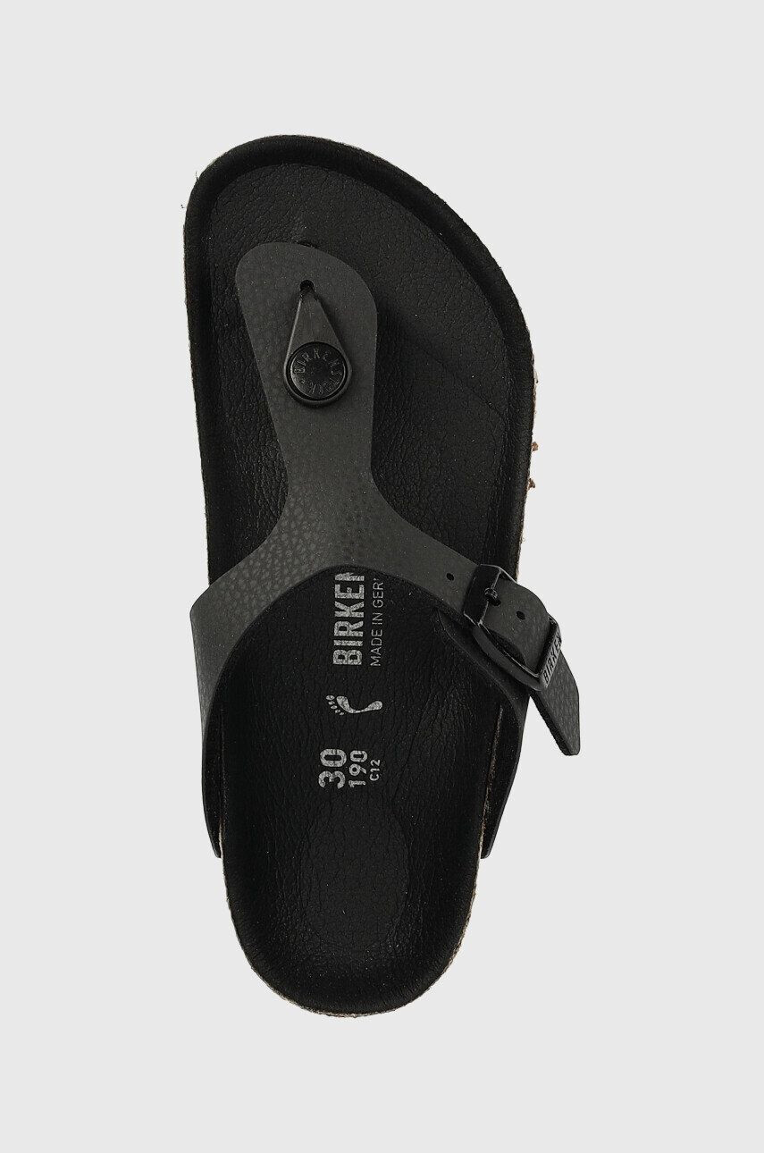 Birkenstock Детски джапанки Gizeh в черно - Pepit.bg