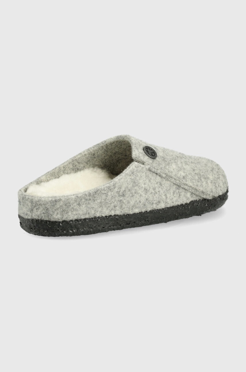 Birkenstock Детски вълнени пантофи в сиво - Pepit.bg