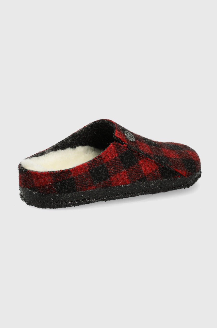 Birkenstock Детски вълнени пантофи в червено - Pepit.bg