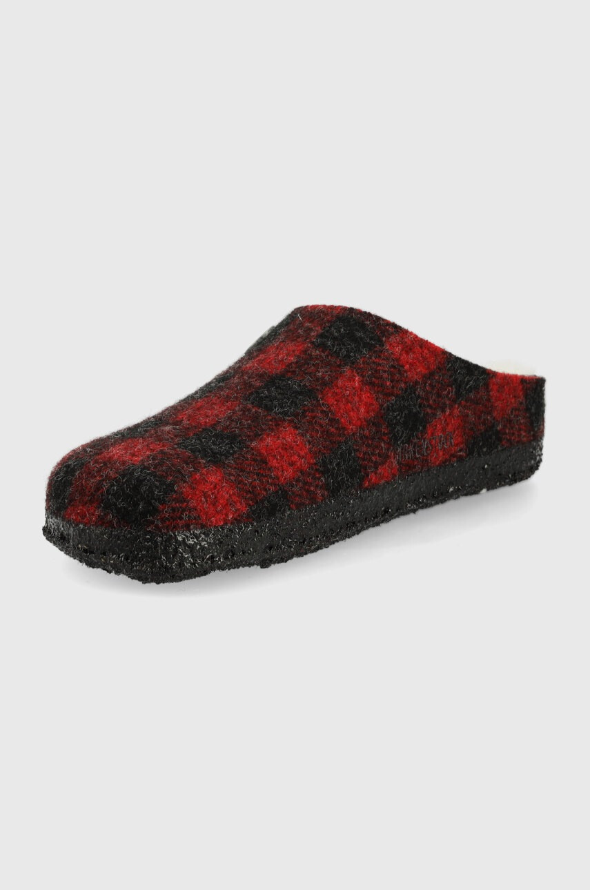 Birkenstock Детски вълнени пантофи в червено - Pepit.bg