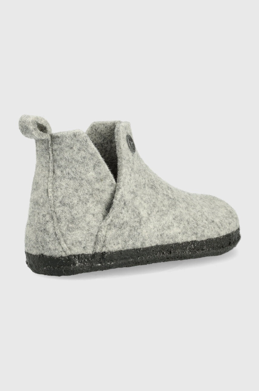 Birkenstock Детски вълнени пантофи в сиво - Pepit.bg
