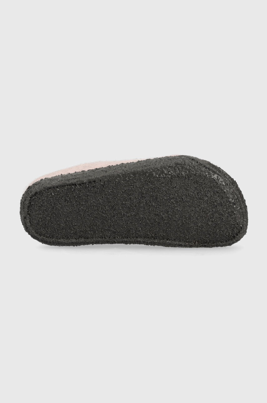 Birkenstock Детски вълнени пантофи в розово - Pepit.bg