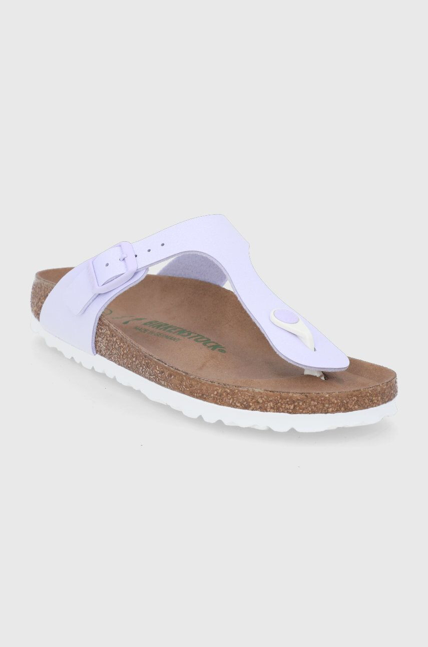 Birkenstock Джапанки Gizeh дамски в розово с равна подметка - Pepit.bg