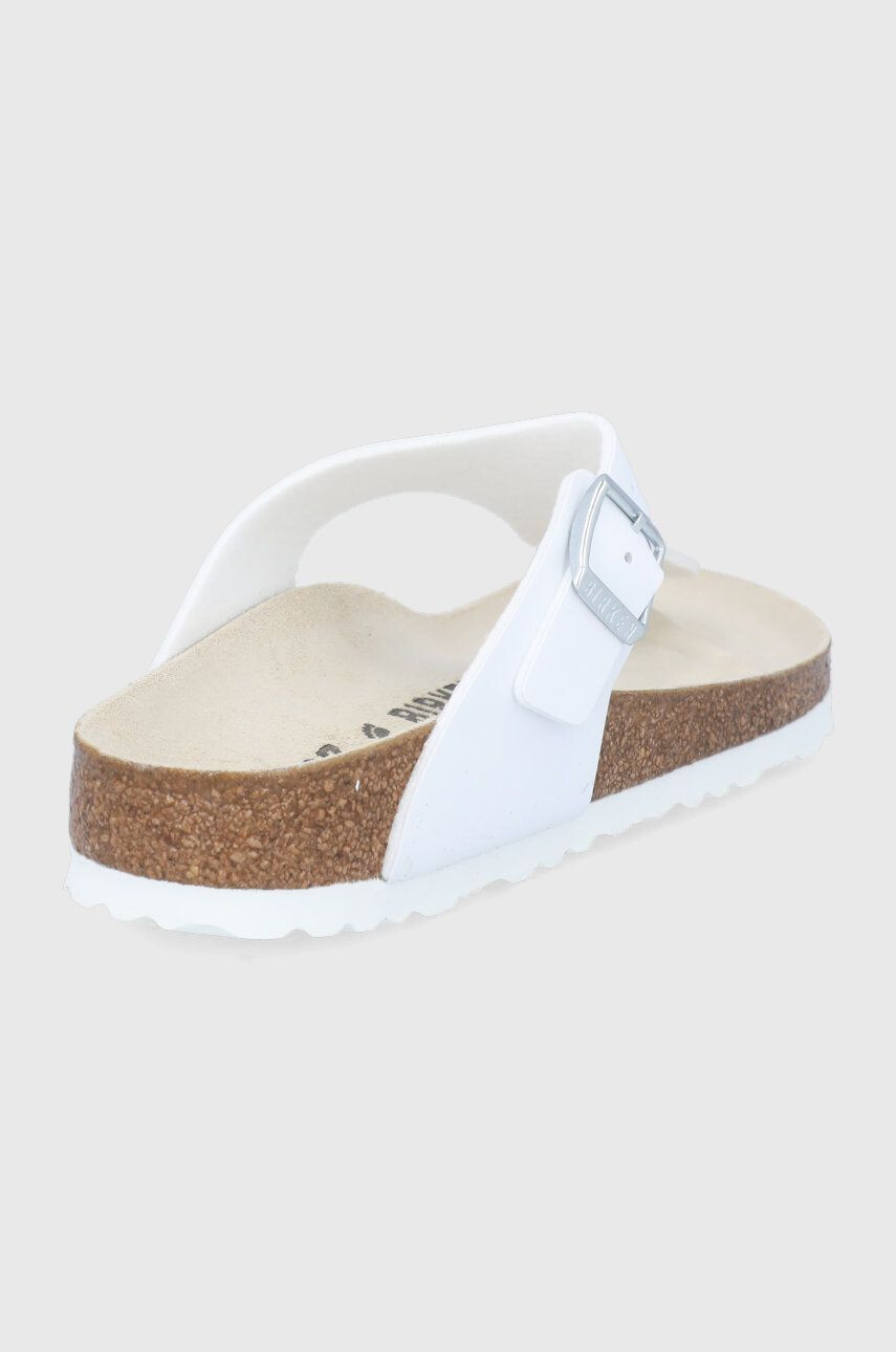 Birkenstock Джапанки Gizeh дамски в бяло с равна подметка - Pepit.bg