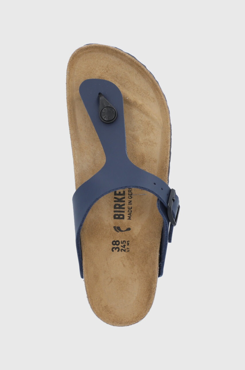 Birkenstock Джапанки Gizeh дамски в черно с равна подметка - Pepit.bg