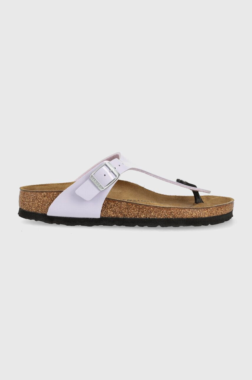 Birkenstock Джапанки Gizeh в лилаво с равна подметка 1025369 - Pepit.bg