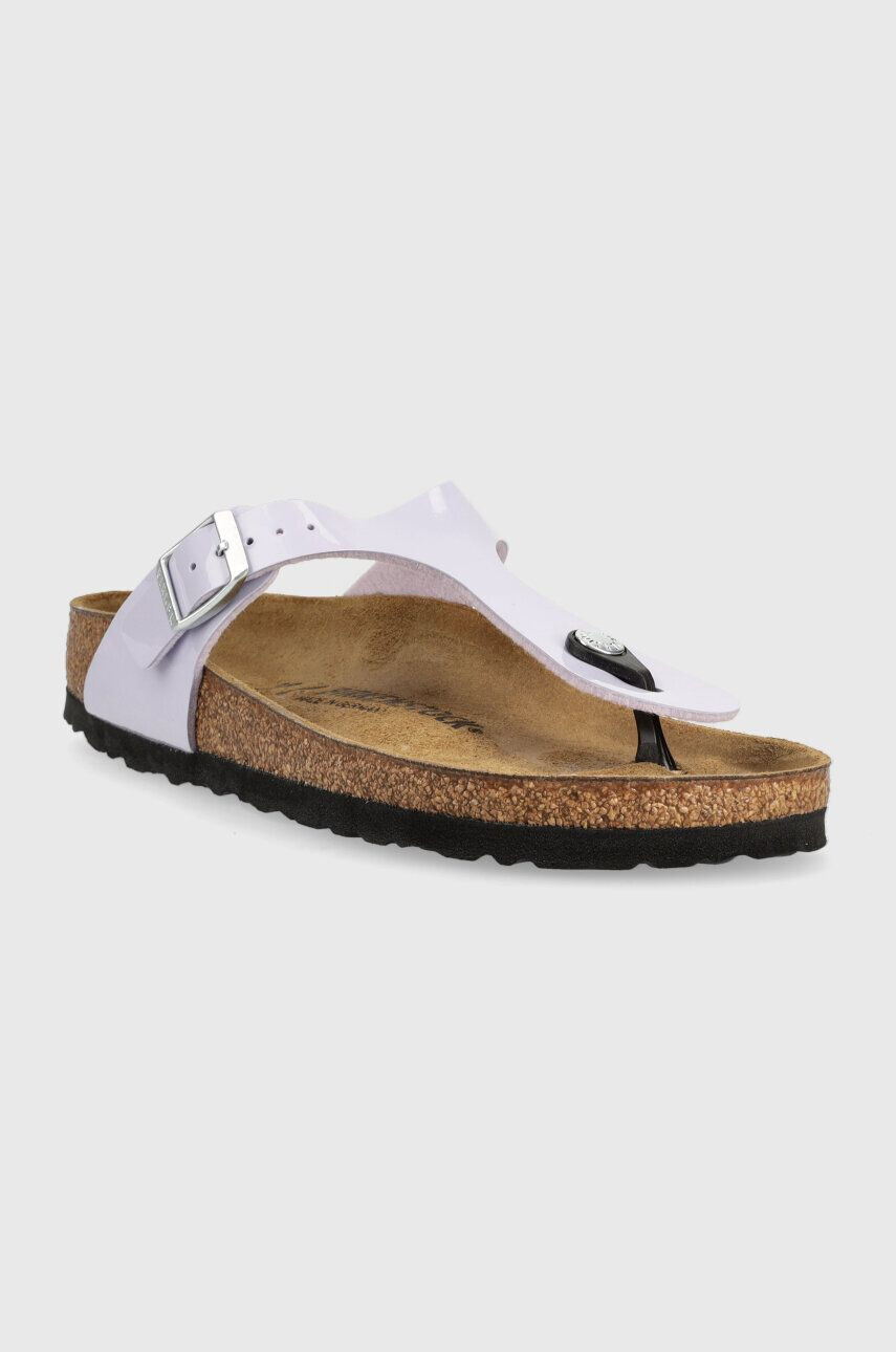 Birkenstock Джапанки Gizeh в лилаво с равна подметка 1025369 - Pepit.bg